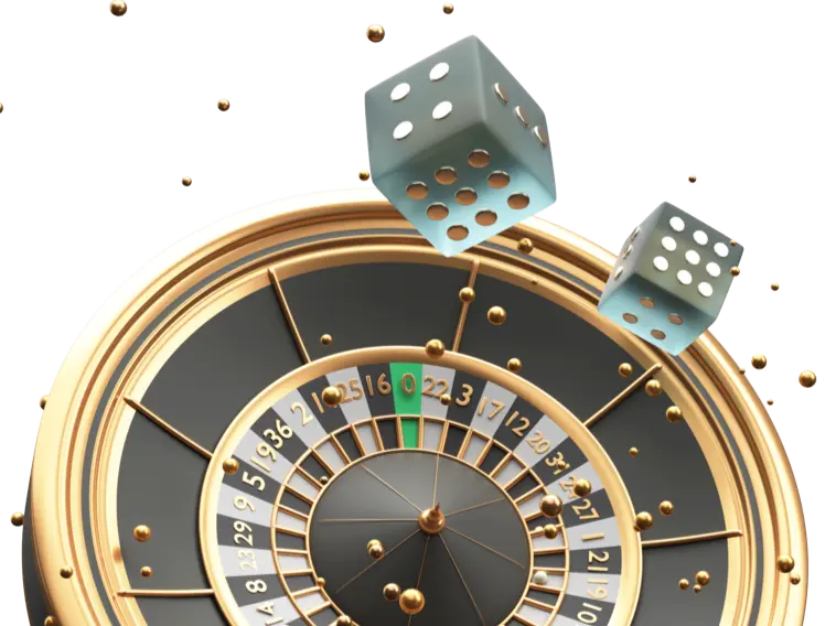 Roulette and dice graphic